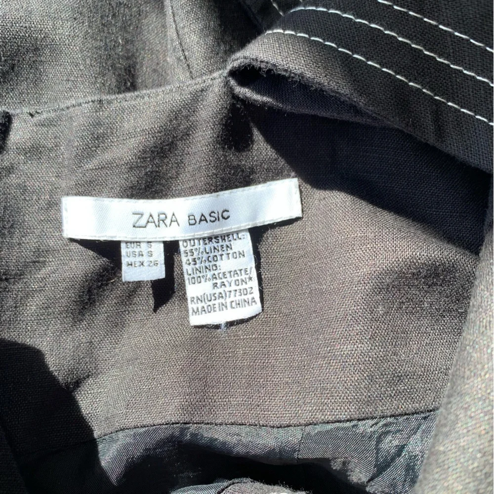 Zara Strappy Linen Blend Dress - Picture 9 of 9